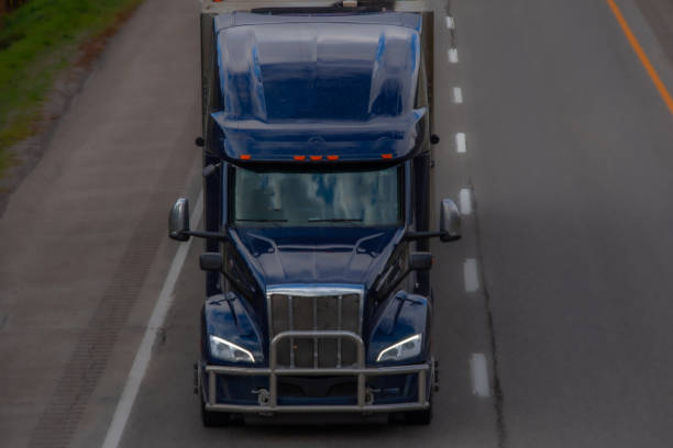 istock Heavy truck on a Canadian highway 2178125391