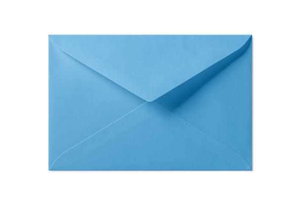 istock Blue paper envelope mockup isolated on a white background. 2178130379