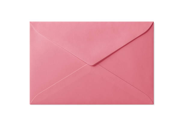 istock Pink paper envelope mockup isolated on a white background. High resolution. 2178130390