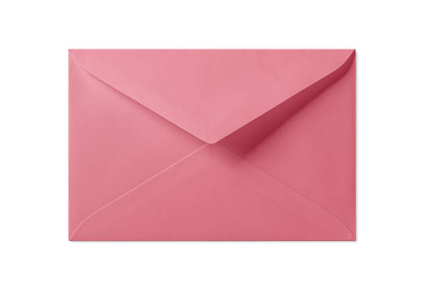 istock Pink paper envelope mockup isolated on a white background. High resolution. 2178130406