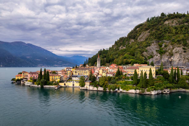 istock Magical Twilight Over Varenna Village on Lake Como 2178131713