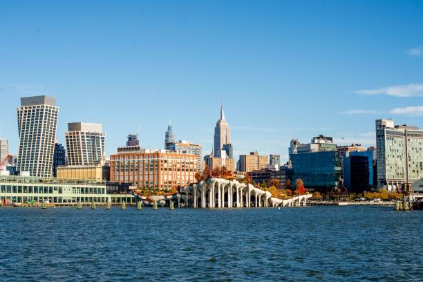 istock Manhattan skyline with Empire State Building and waterfront 2178132214