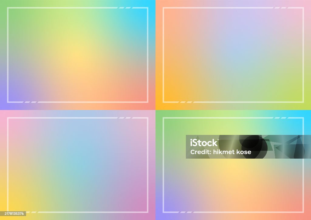 Board Gradient Four Option Gradient Set Gradient Backgrounds Stock Illustration ...