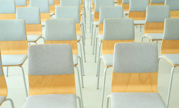 istock Empty seats in new modern clean lecture hall or classroom 2178137587