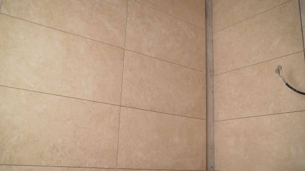 istock Tile work. Bathroom tiles renovation. Bathroom tiles, bathroom renovation. 2178139448