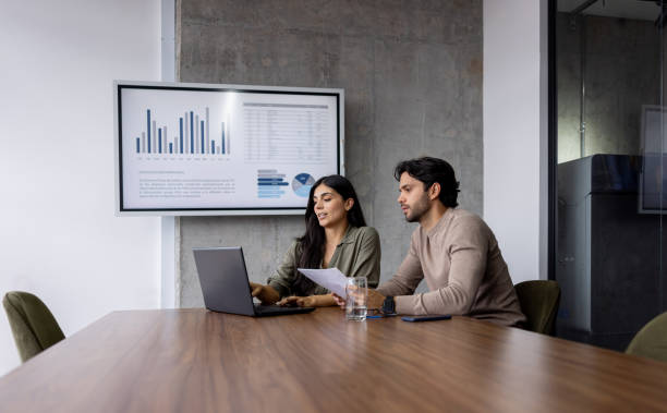 istock Entrepreneurs preparing a business presentation at the office 2178146267