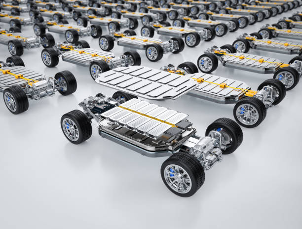 istock Exploded view of ev car or electric vehicle with battery pouch cells 2178147315