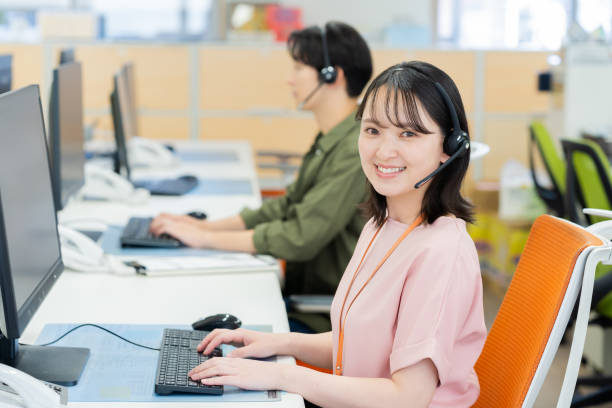 istock Businessman working at a call center 2178152552