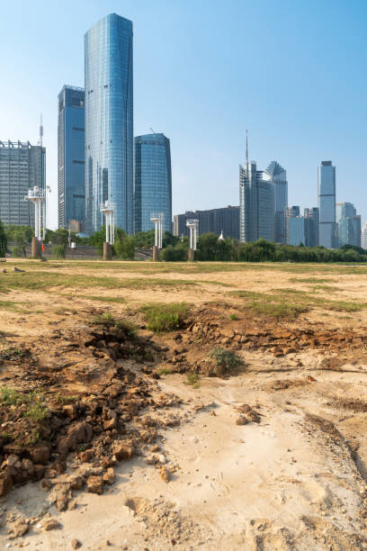 istock A city looks over a cracked earth landscape 2178156380