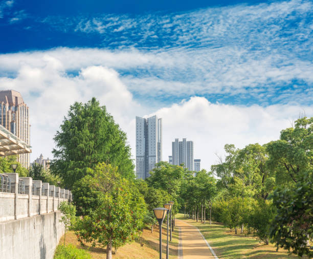 istock walkway in the modern city 2178161918