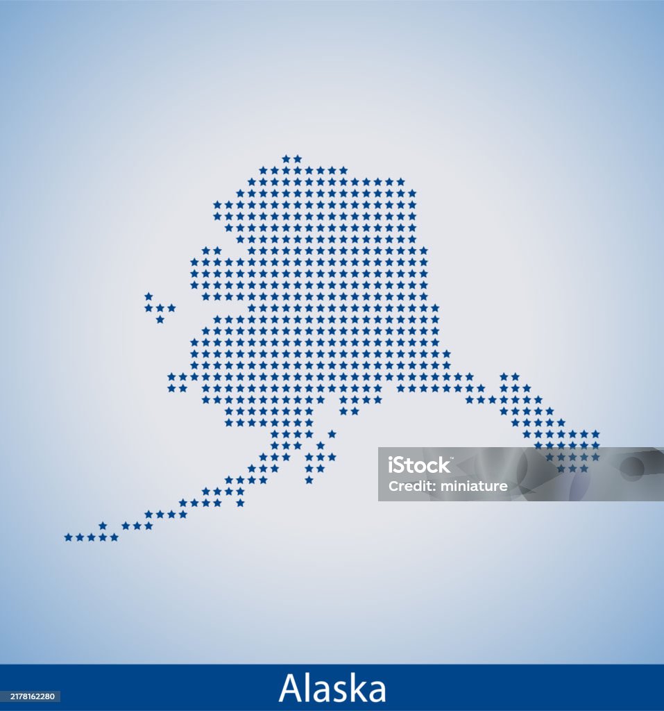 Vector Alaska State Map Alaska Map Stock Illustration - Download Image Now - Abstract, Alaska ...