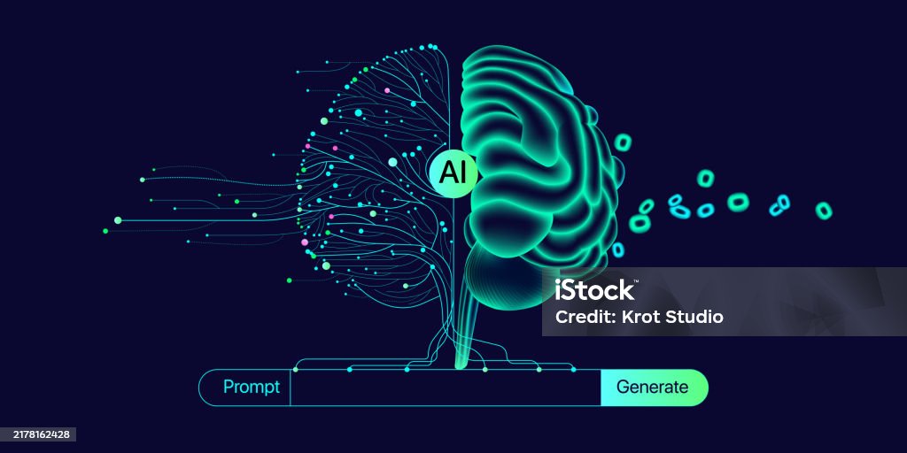 Brain Llm Model Illustration Of Abstract Stream Ai Brain Concept Large Language Model ...