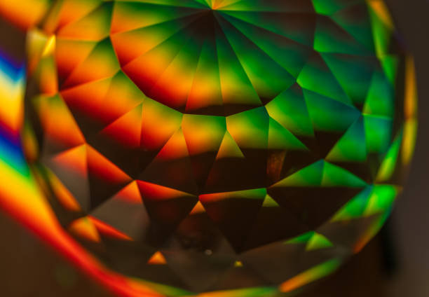 Photo of the mineral structure as a beautiful colorful background