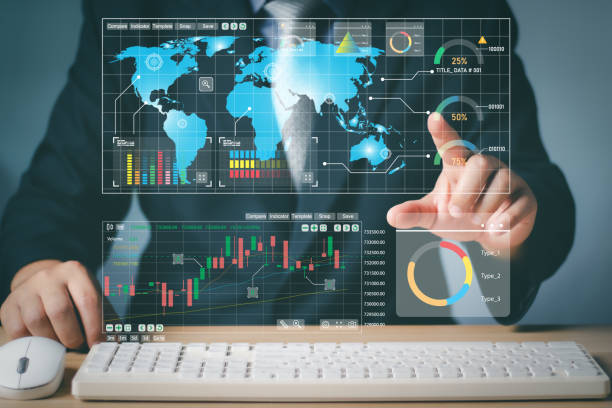 istock Businessman touching graph analyzing market data, financial graph report, economic growth, business strategy, planning and solution, risk management,Stock market, finance and investment concept. 2178169553