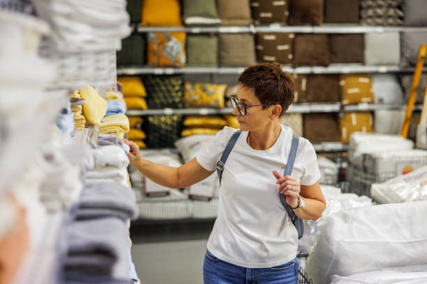 istock Mature woman choosing products for home 2178172364
