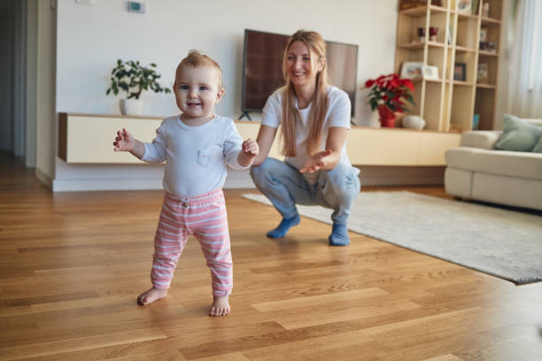 istock First steps of my baby 2178173941