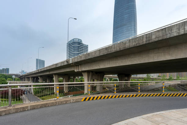 istock Highway and viaduct under the blue clouds 2178174138