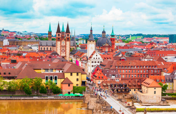 istock Wurzburg old town aerial view, Germany 2178175608