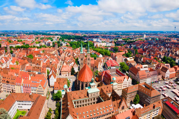 istock Nuremberg old town aerial panoramic view 2178175614