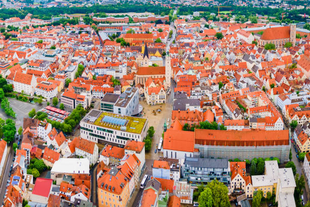 istock Ingolstadt old town aerial panoramic view 2178175627