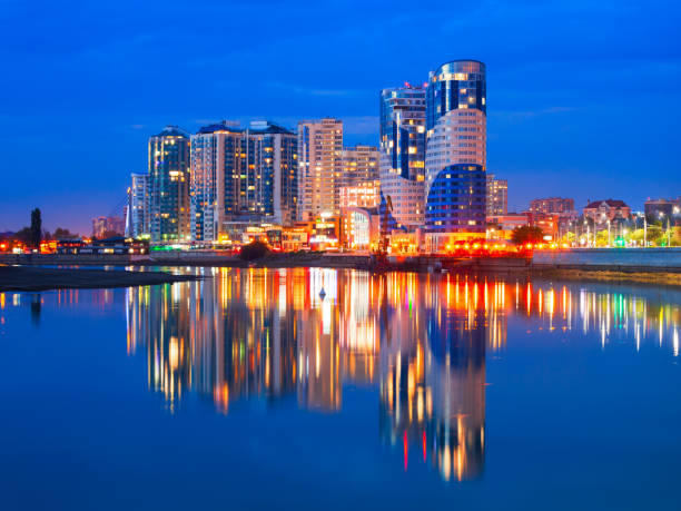istock Kuban river, Krasnodar city aerial skyline 2178177205