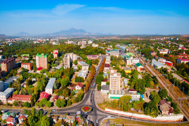 istock Yessentuki city aerial panoramic view, Russia 2178177211