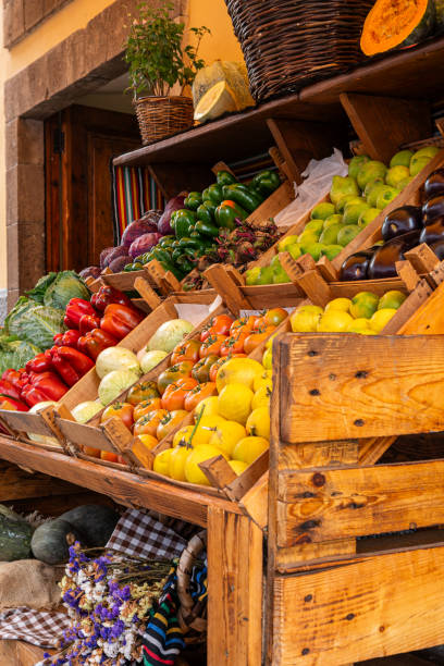 istock A wooden crate full of fruit and vegetables. 2178177451
