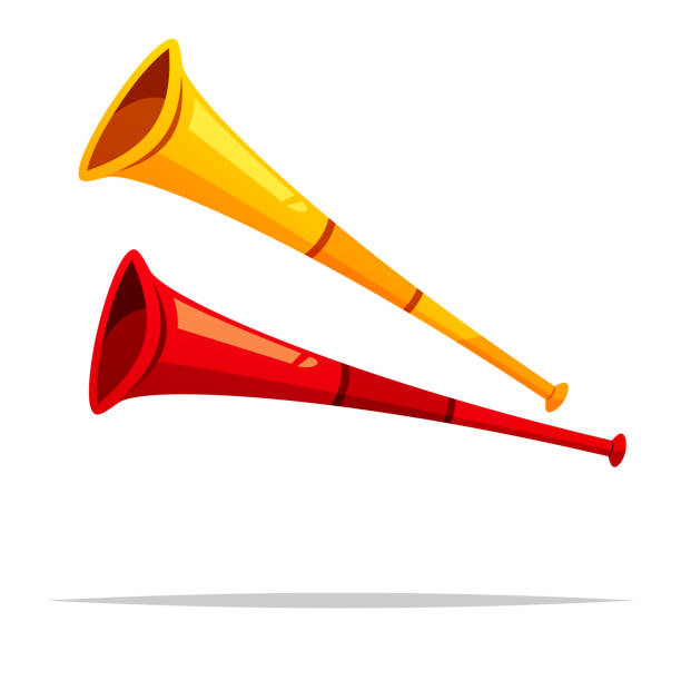 istock Vuvuzela horn trumpet vector isolated illustration 2178179941