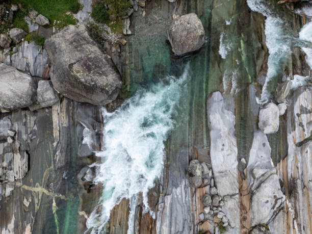 Verzasca river, High angle point of view