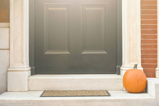 istock Pumpkins at the porch. 2178188985