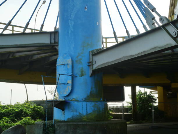 istock former ferry terminal - steel girder 2178189003