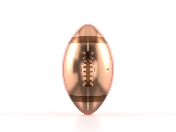 istock Bronze American football ball 2178190393