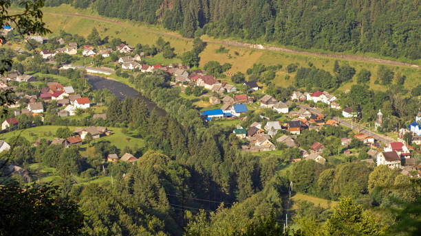 istock Scenic Village by the River 2178191789