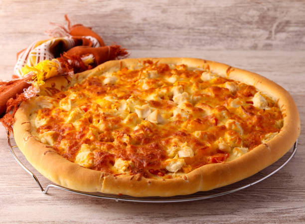 istock Homemade chicken and corn pizza 2178194371