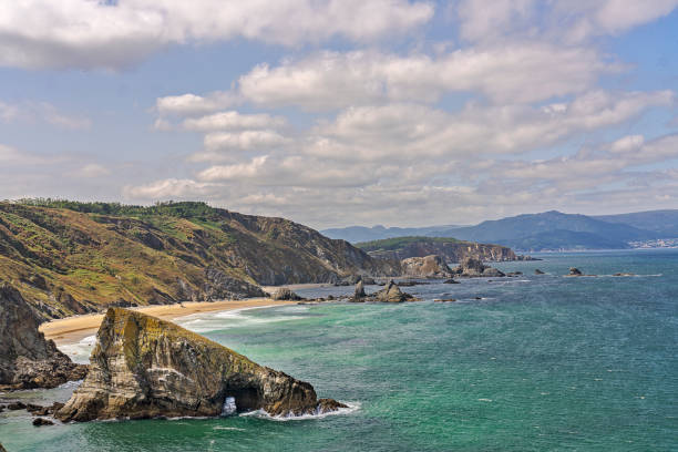 istock Scenic Coastal Landscape with Cliffs and Beach 2178197495