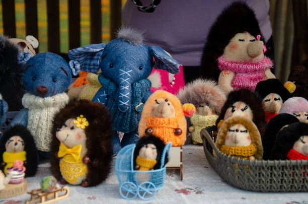 istock Handmade decorative soft plush toys. 2178202591