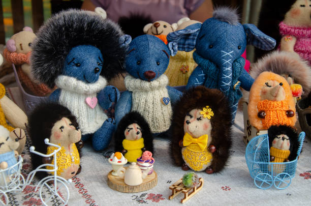 istock Handmade decorative soft plush toys. 2178202723