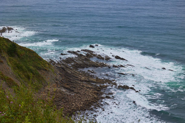 Flysch Begiratokia is part of the basque coast. Deba, Gipuzkoa, Spain.