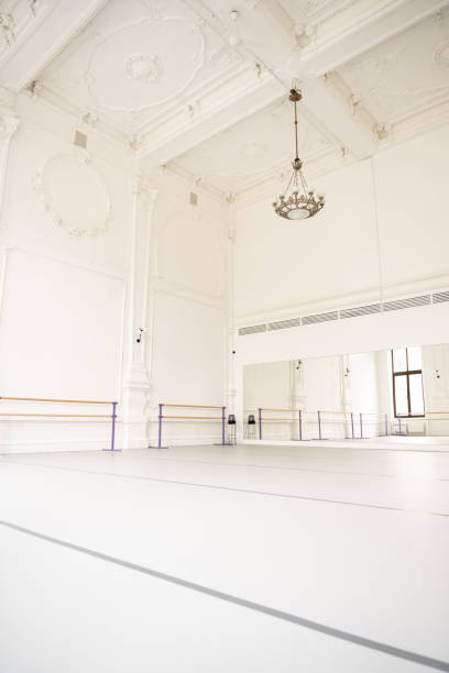 istock Studio with white walls and open space for ballet and yoga classes 2178205983