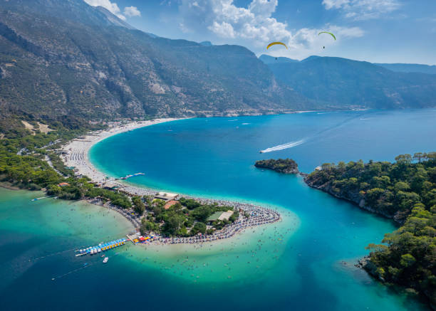 istock Aerial view of Oludeniz beach 2178224659