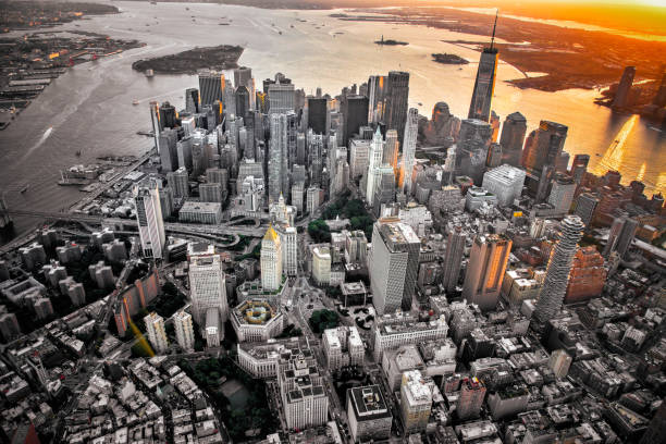 istock Manhattan Financial District Aerial 2178224798