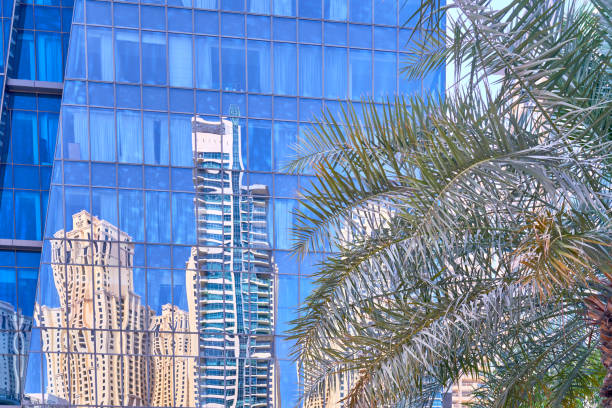Architecture of Dubai city in Arab Emirates