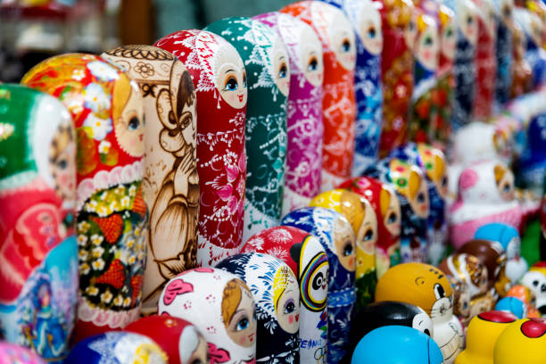 Matryoshka dolls in the shop