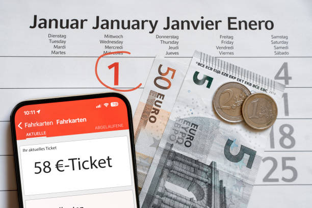 istock smartphone with a ticket app open with a €58 ticket and €58 cash 2178226832
