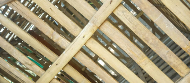 istock Chicken cage made of bamboo 2178230091