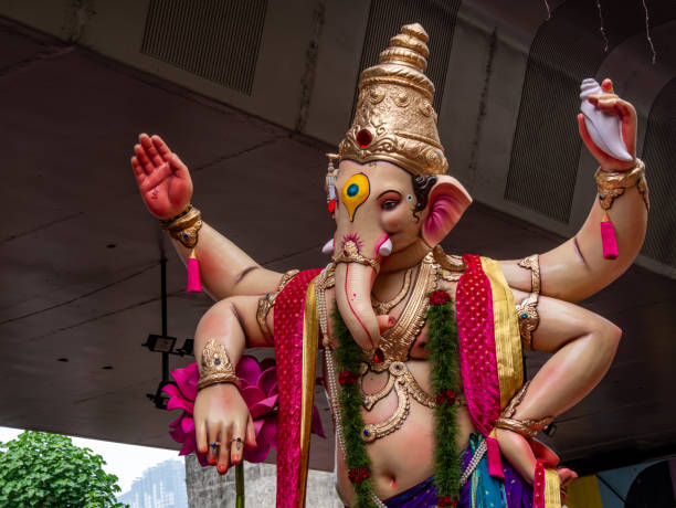 istock Big statues of Lord Ganesha during Ganesh Visarjan 2178232597