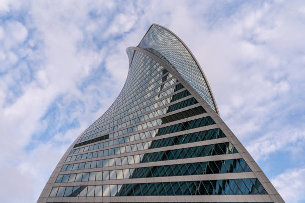 istock Looking Up modern high-rise office buildings. 2178234636