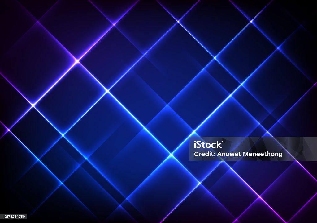 Digital Abstract Technology Light Led Background Design For Vector ...