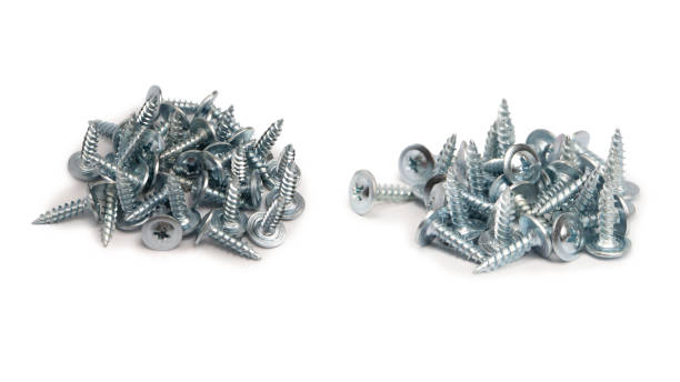 istock Screw-washer to wood isolated on a white background. 2178239126