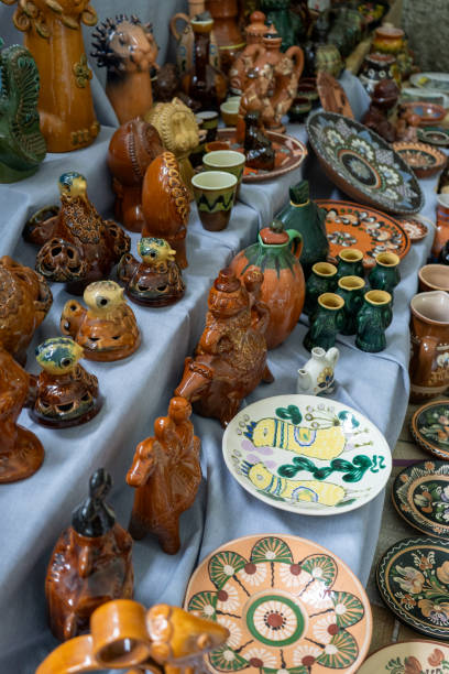 istock Ukrainian dishes. Clay ceramics. Old decor. 2178242171